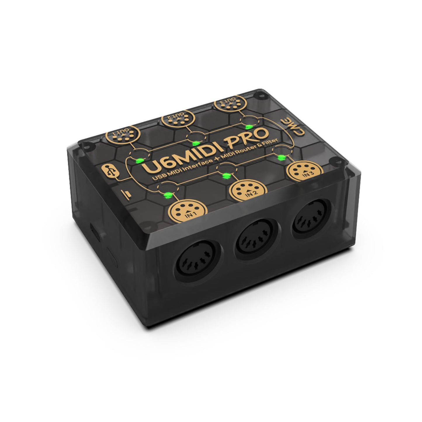 CME U6MIDI Pro | 3-in-3-out Smart USB MIDI Interface & Standalone Router