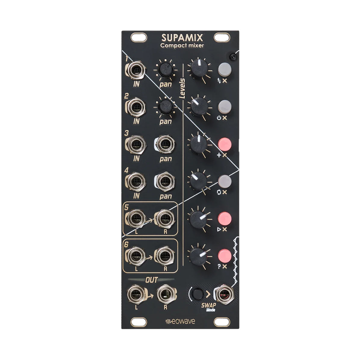 Eowave Supamix | 6-Channel Stereo Mixer with Auto-Mute Swap Engine