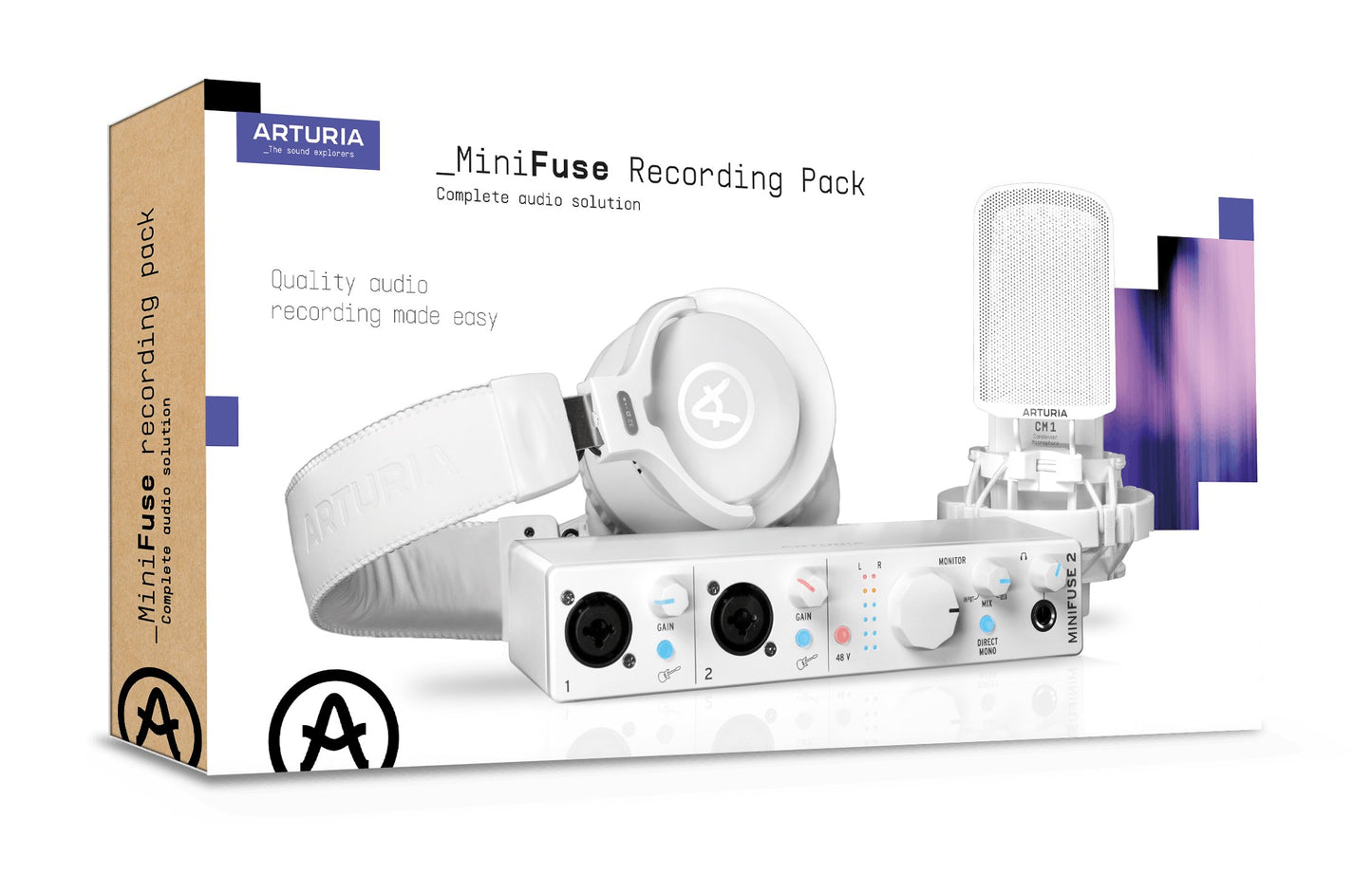 Arturia MiniFuse Recording Pack WHITE Box