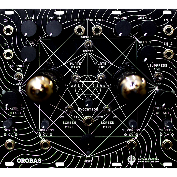 Animal Factory Orobas II Eurorack Dual Vacuum Tube VCA / Saturator Module