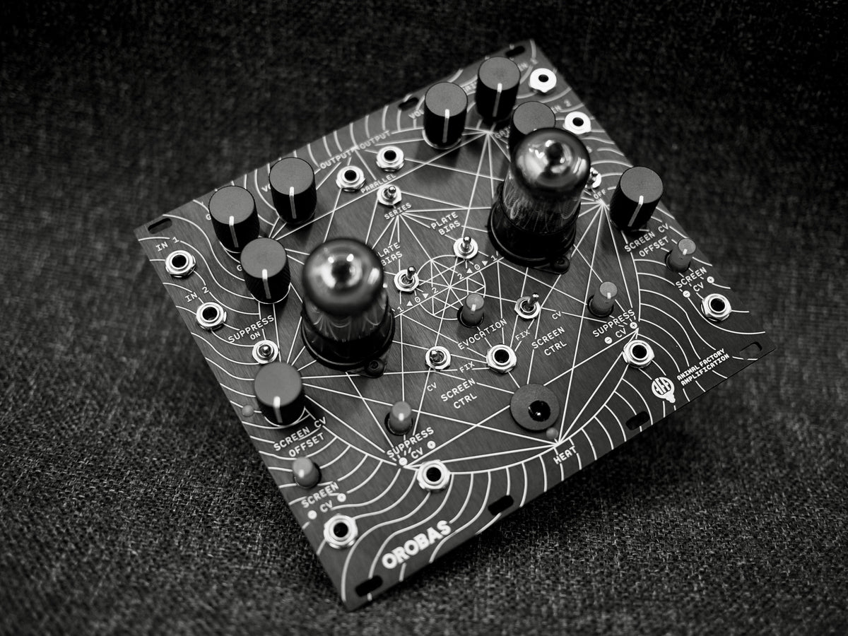 Animal Factory Orobas II Eurorack Dual Vacuum Tube VCA / Saturator Module - View 2