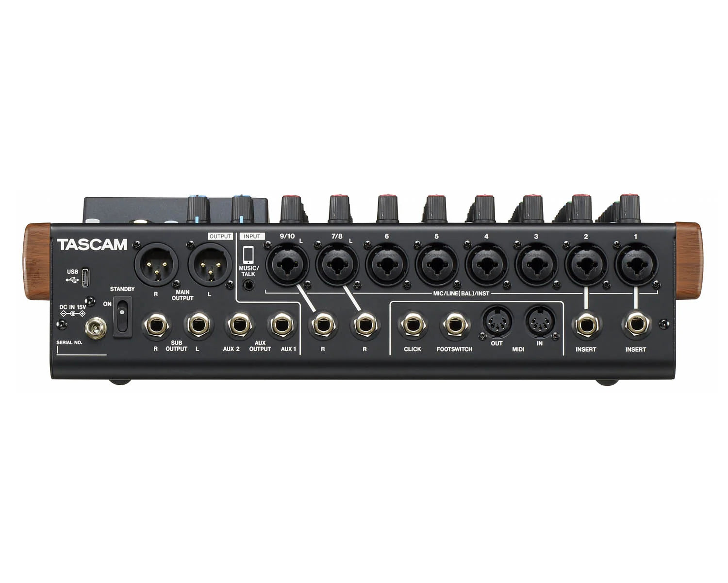 Tascam Model 12 Rear