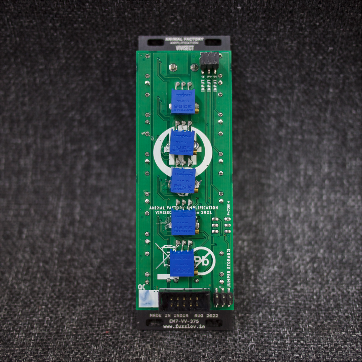 Animal Factory Vivisect Eurorack 4-Channel Signal Processor / Offset & Noise Module - View 4