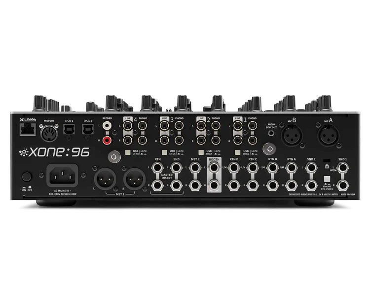 Allen & Heath Xone:96 6+2Ch Club Mixer Back View