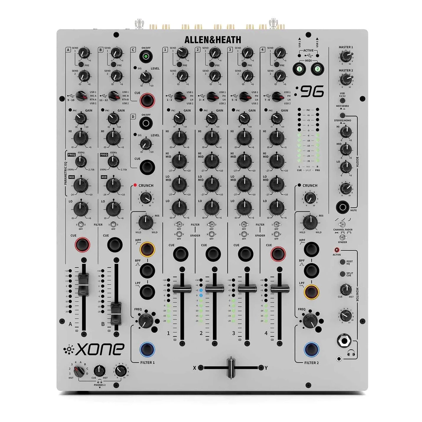 Allen & Heath Xone:96 6+2Ch Club Mixer Top View