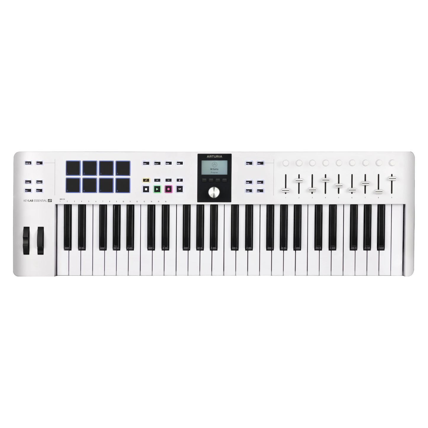 Arturia KeyLAB Essential 49 mk3 WHITE Top View
