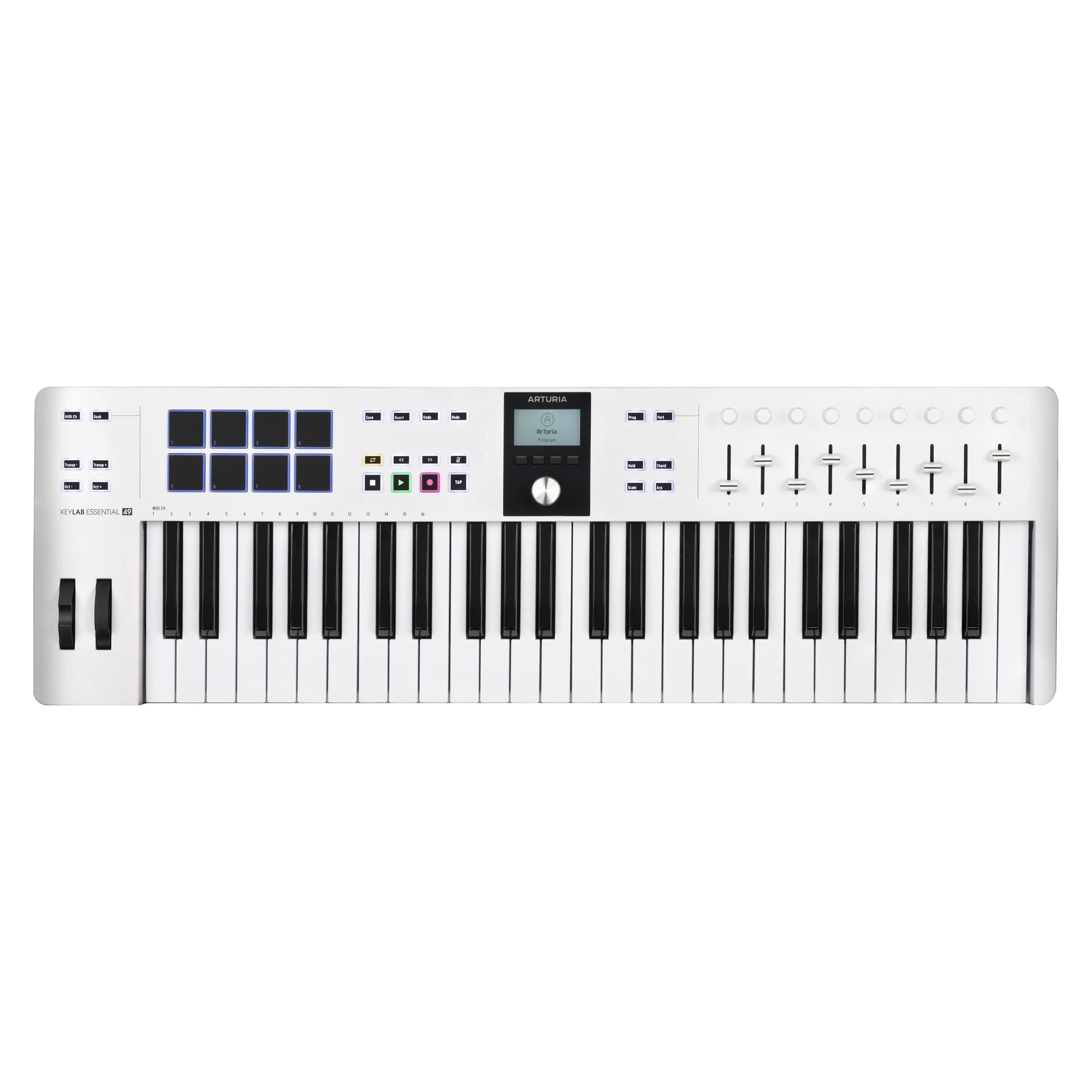 Arturia KeyLAB Essential 49 mk3 WHITE Top View