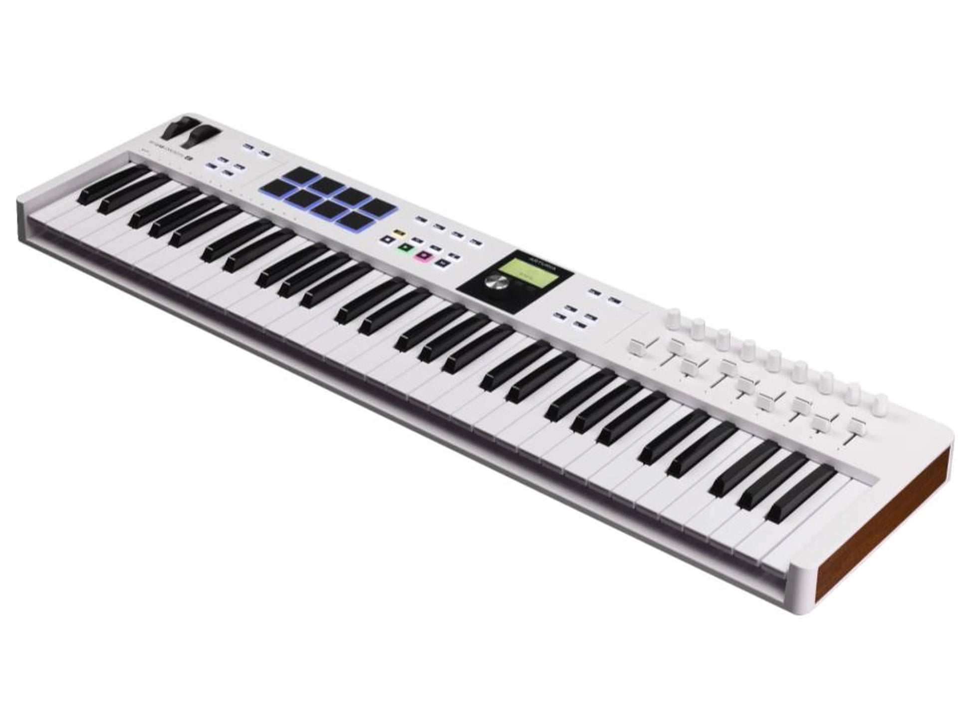 Arturia KeyLAB Essential 61 mk3 WHITE Angled