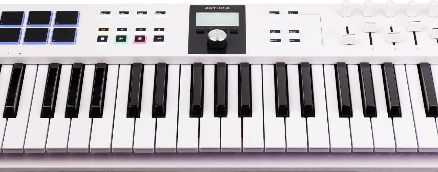 Arturia KeyLAB Essential 61 mk3 WHITE Close Up