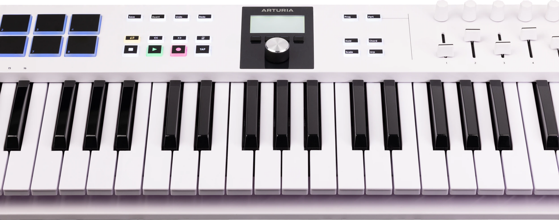 Arturia KeyLAB Essential 61 mk3 WHITE Close Up