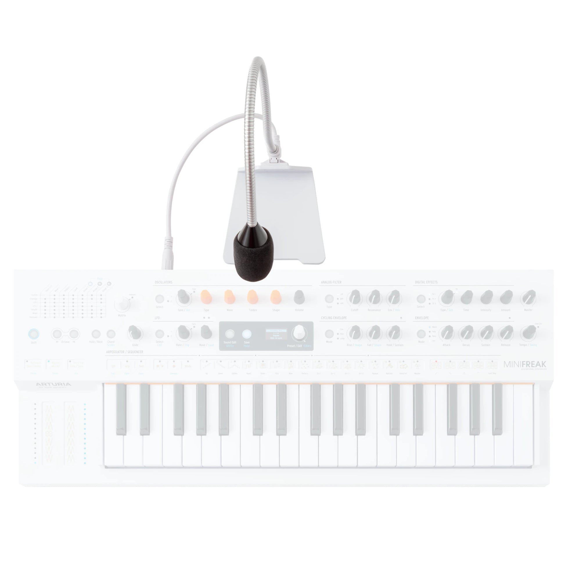 Arturia MiniFreak Gooseneck Microphone With Keys