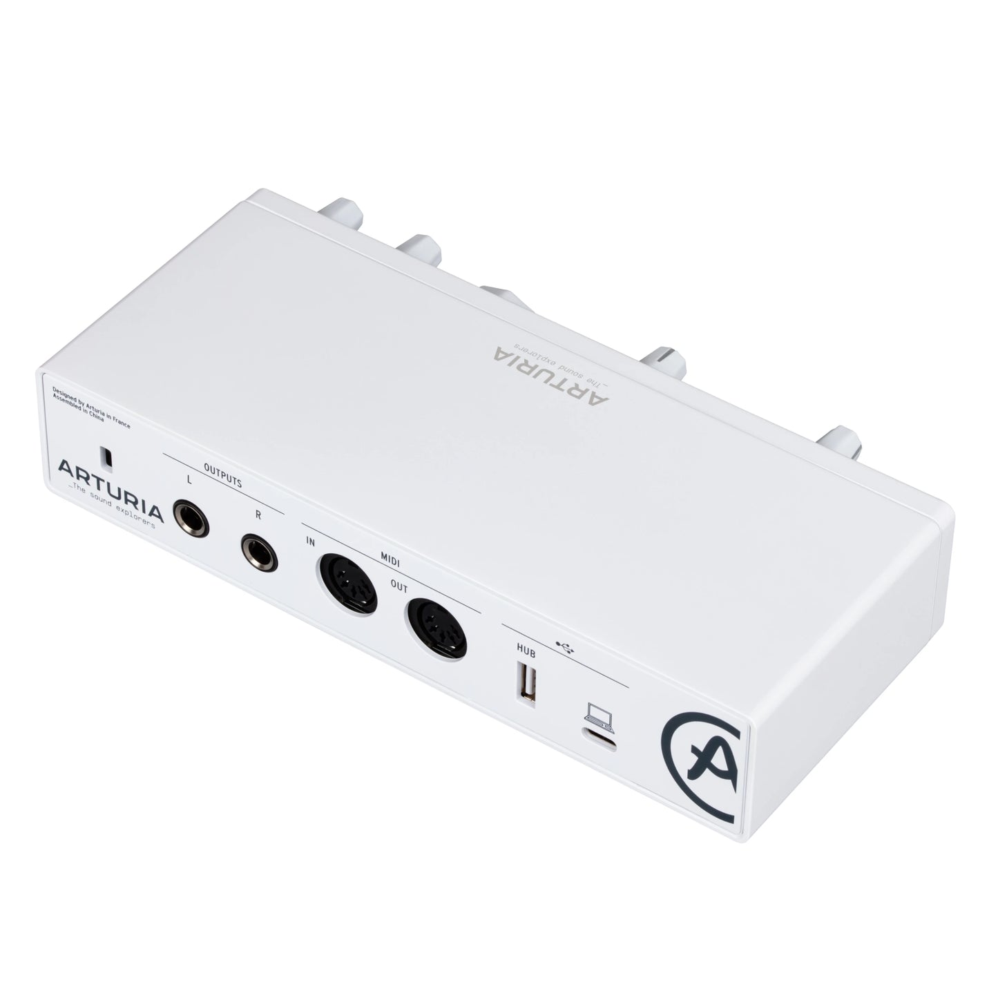 Arturia MiniFuse 2 Audio Interface WHITE Angled