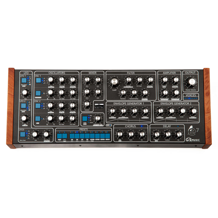 GS Music e7 Analogue Subtractive Synthesis Polyphonic Synthesiser
