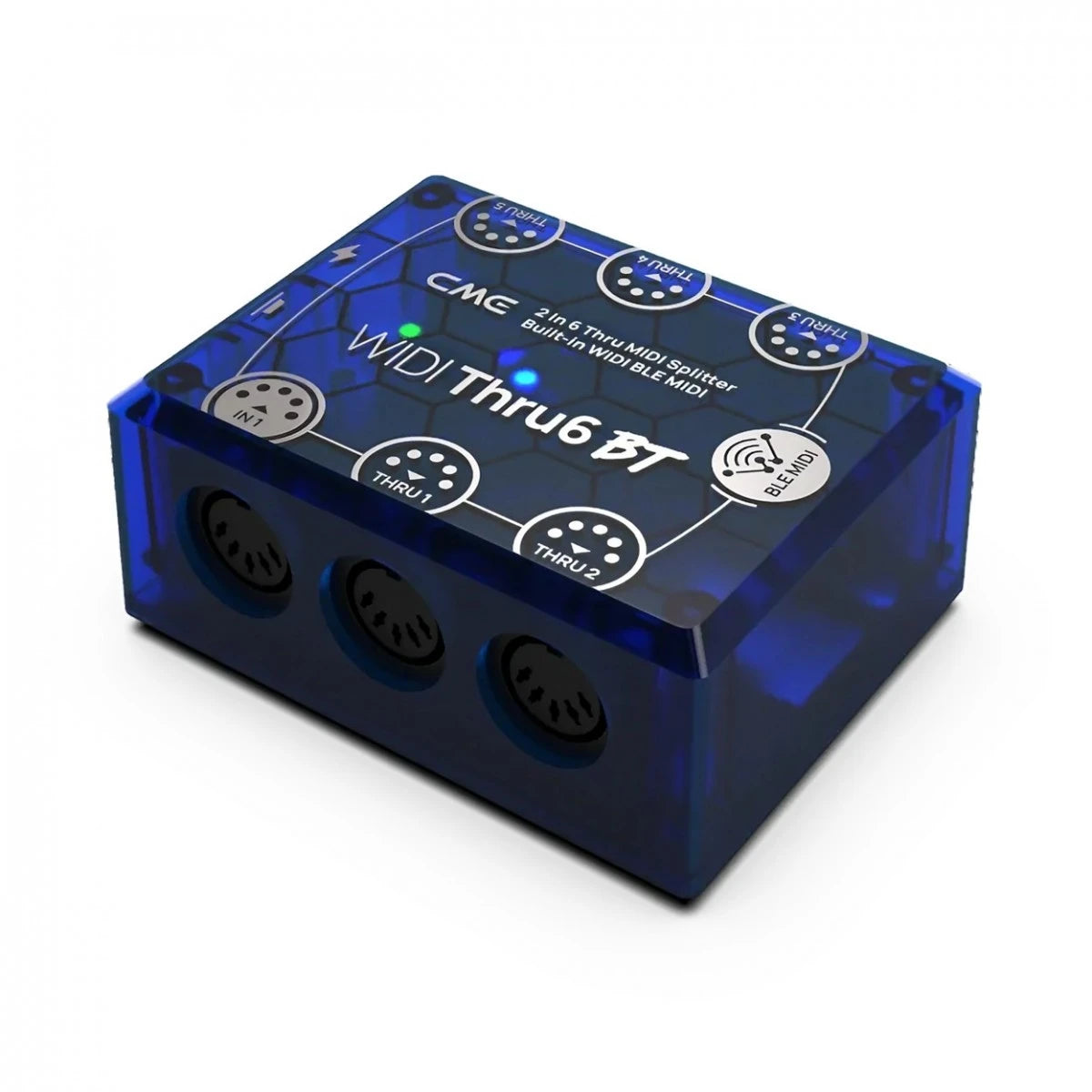 CME WIDI Thru6 BT - MIDI Thru Split Box with Bluetooth Side