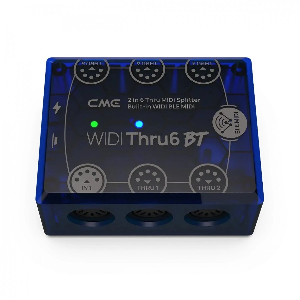 CME WIDI Thru6 BT - MIDI Thru Split Box with Bluetooth Top