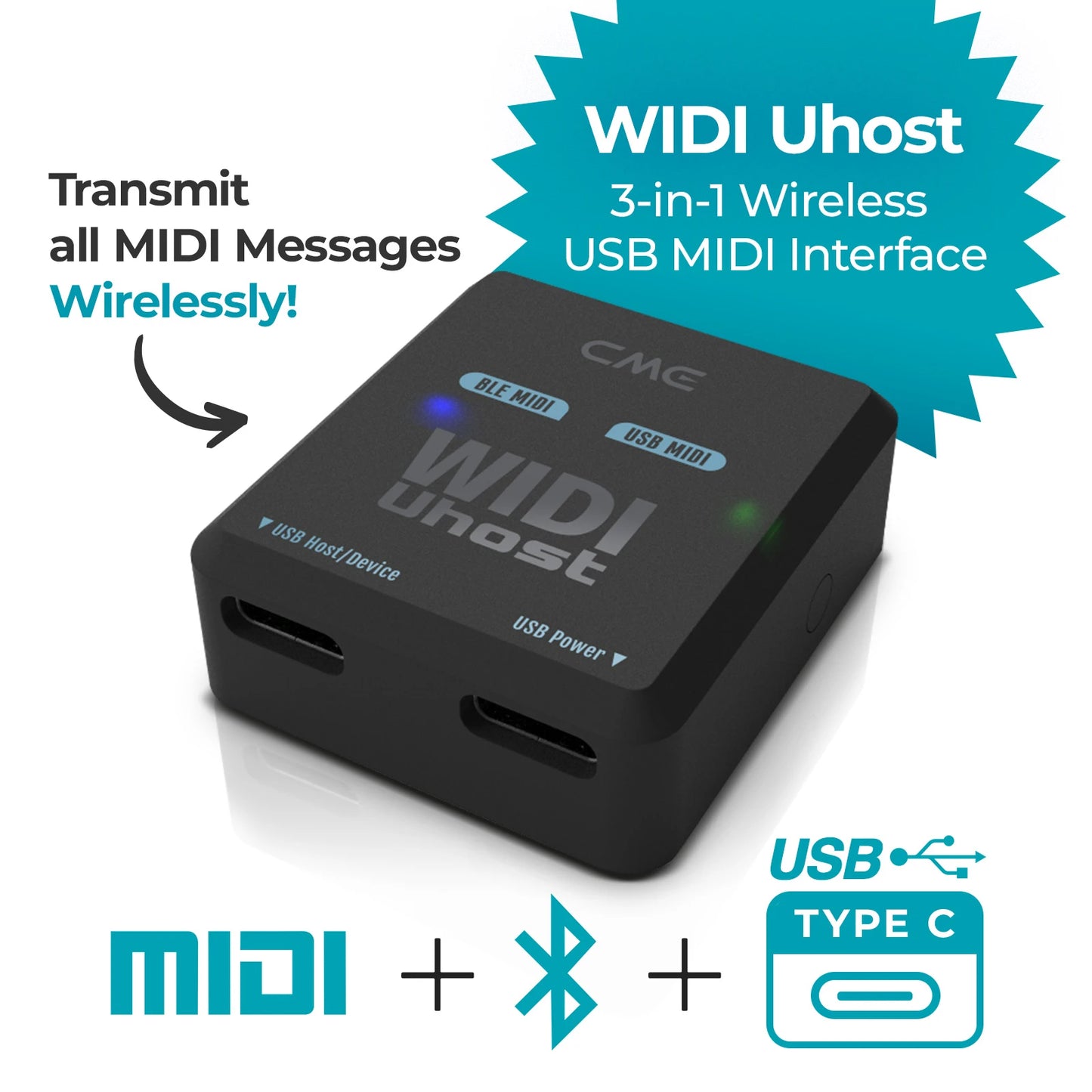 CME WIDI Uhost: Bluetooth USB MIDI Interface Promo 1