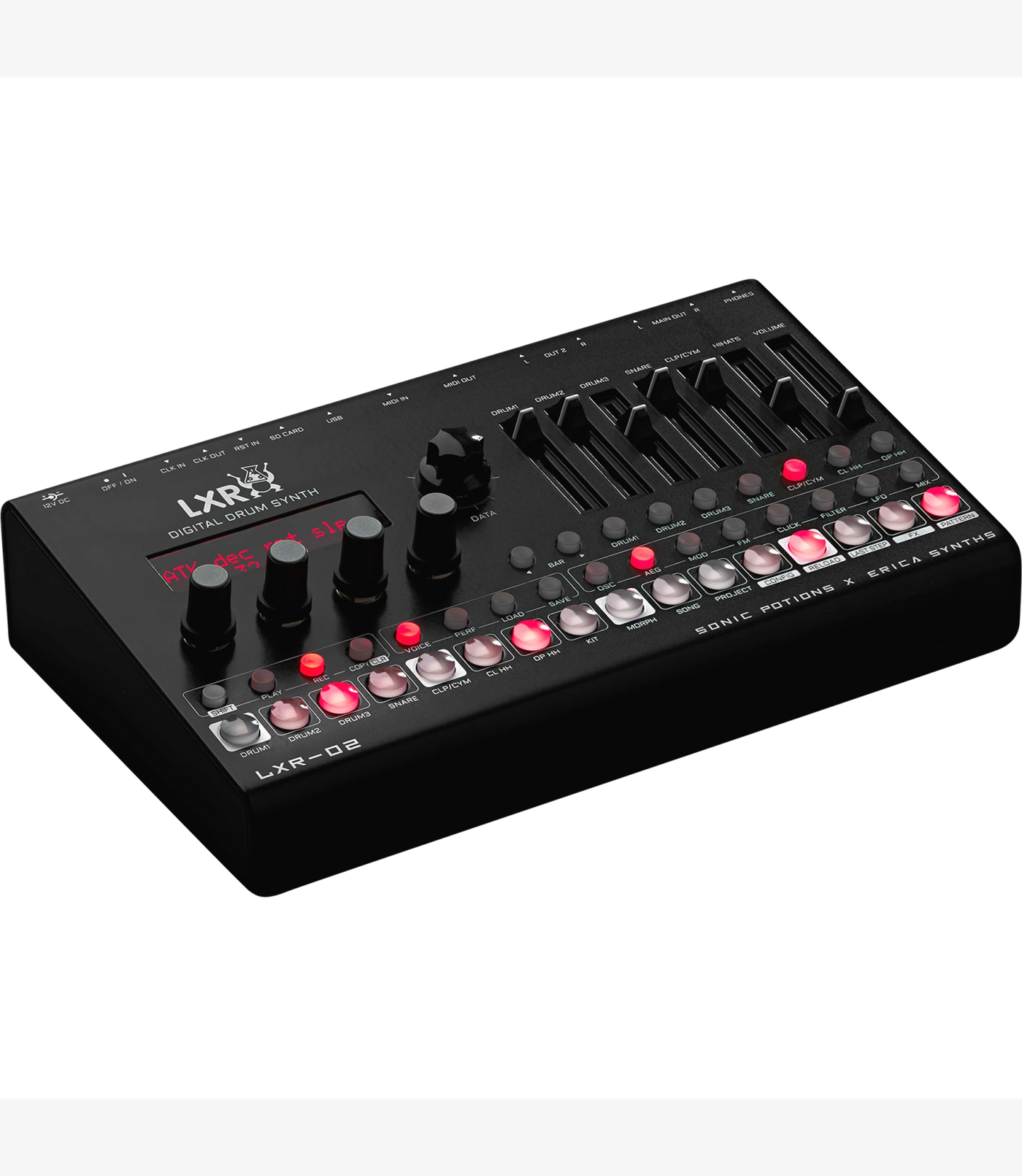 Erica Synths Drum Synthesizer LXR-02 Side 1