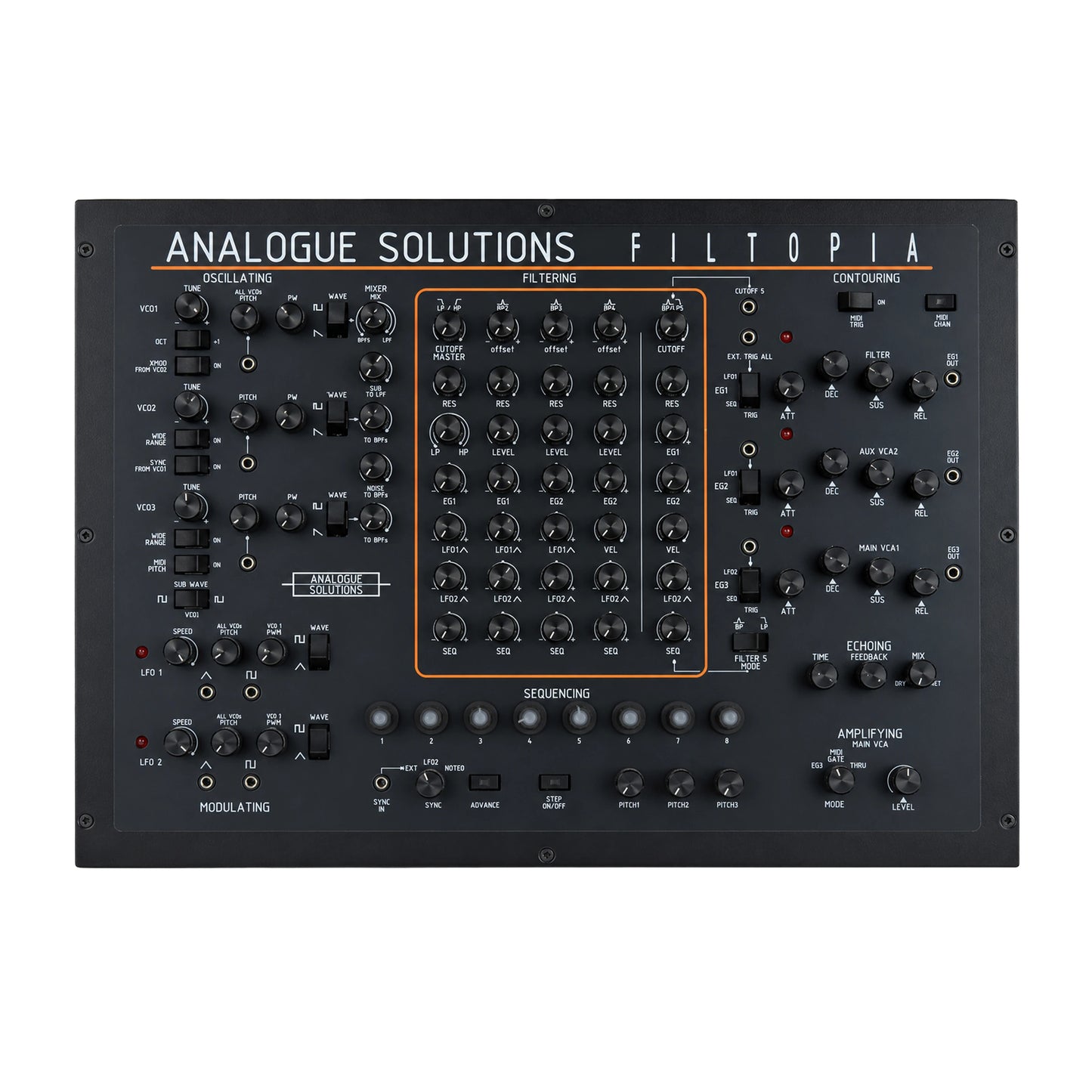 Analogue Solutions Filtopia | Limited Edition Parallel 5-Filter Analogue Monosynth