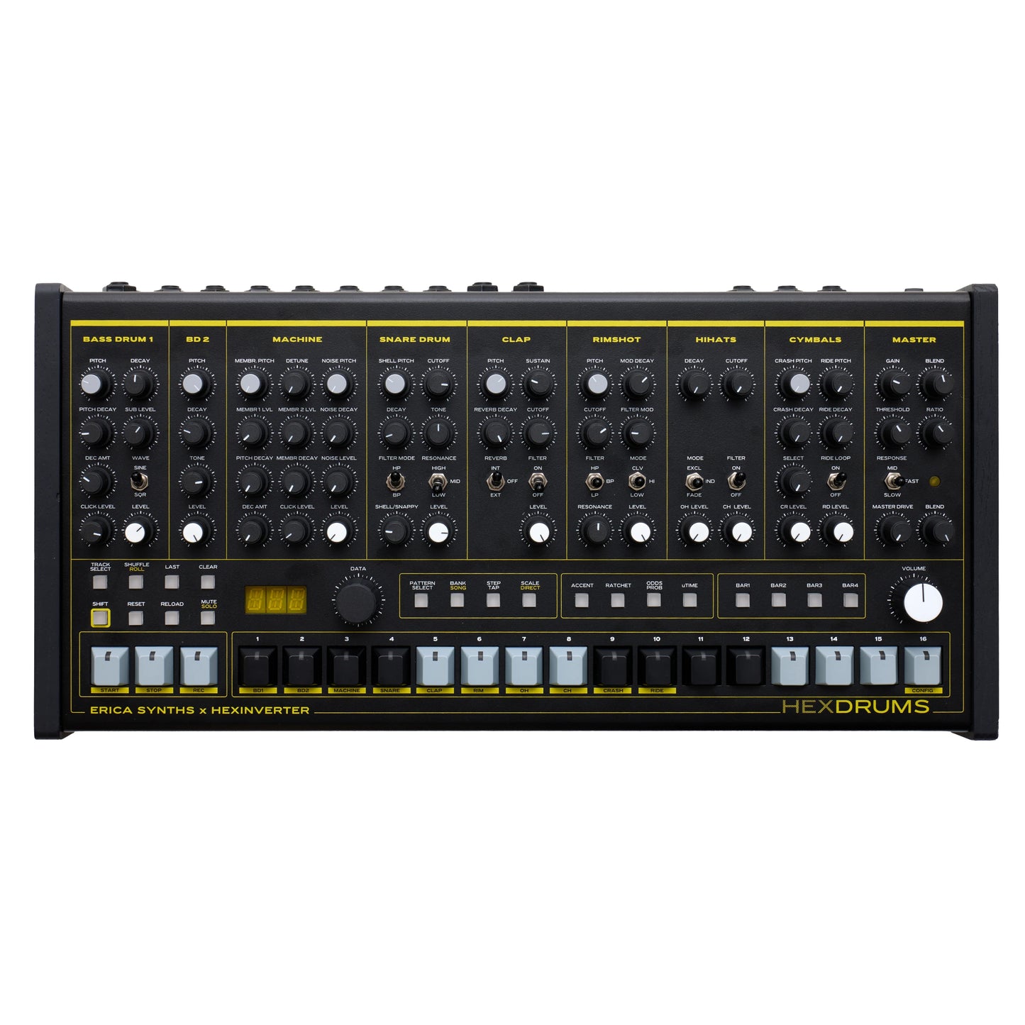 Erica Synths Hexdrums Top View