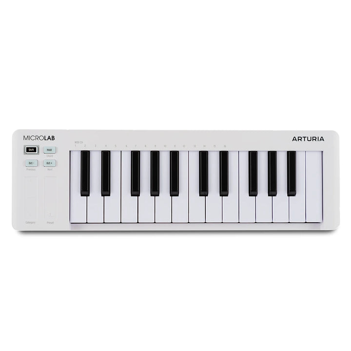 Arturia Microlab MK3 25 Key MIDI Keyboard WHITE