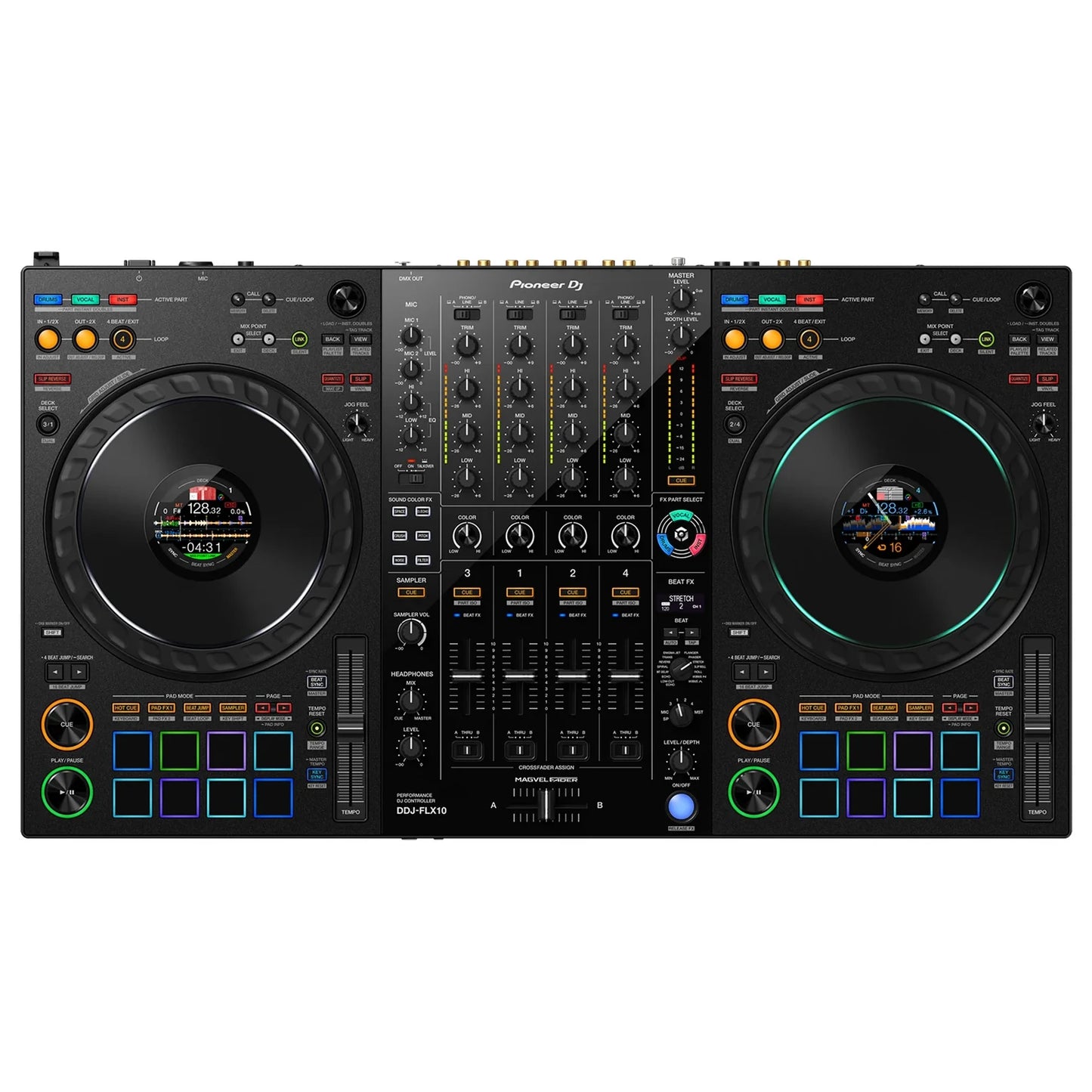 Pioneer DDJ-FLX10 4Ch Performance DJ Controller for rekordbox and Serato Main View