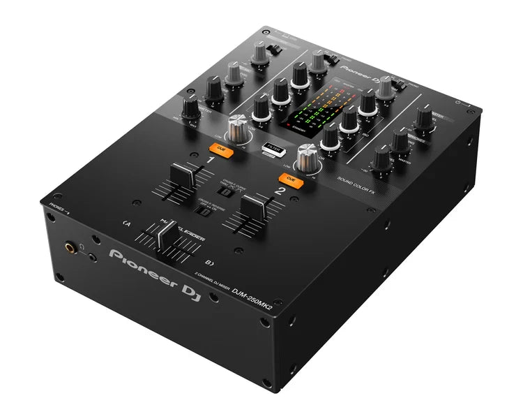 Pioneer DJM-250MK2 2Ch DJ Mixer with USB and On-Board Effects Side