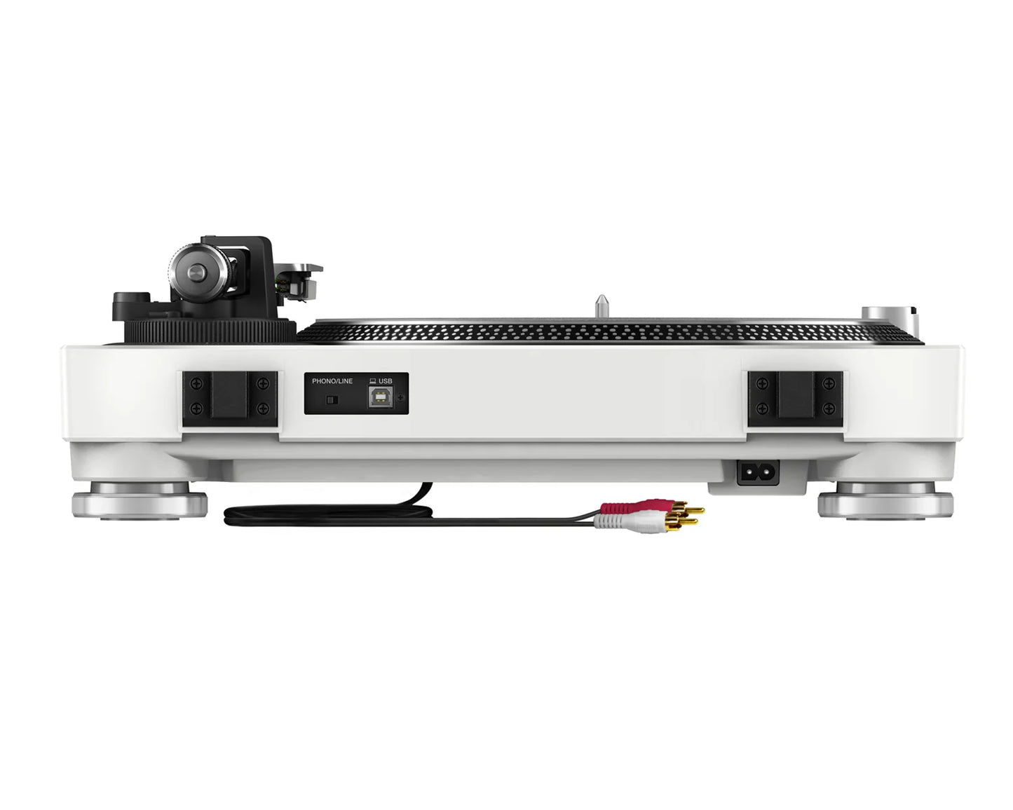 PLX-500 PRO DJ Hi Torq S-Tonearm Direct Drive Turntable WHITE BACK