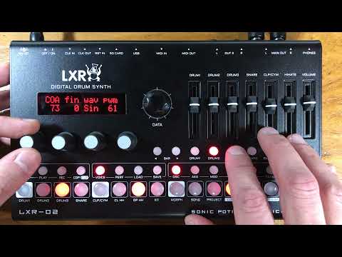 Erica Synths Drum Synthesizer LXR-02 Video No Talking