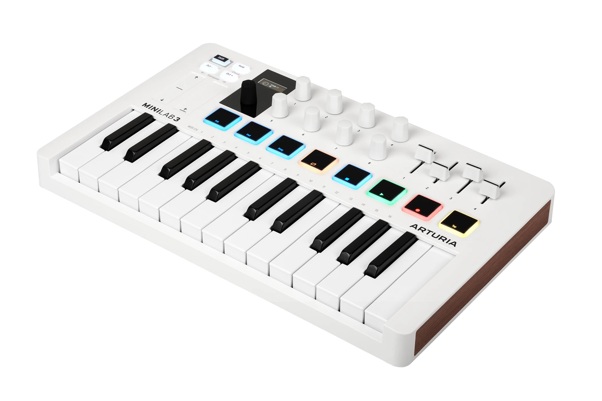 Arturia MiniLAB 3 WHITE Angled