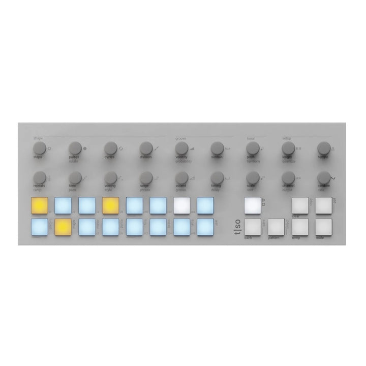 Torso Electronics T1 Algorithmic Sequencer WHITE Top View