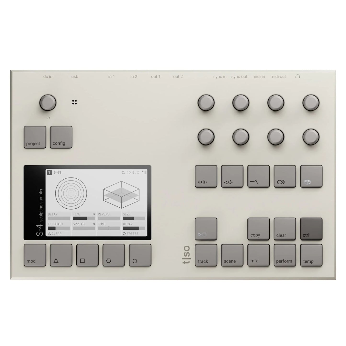 Torso Electronics S4 Sculpting Sampler WHITE Top View